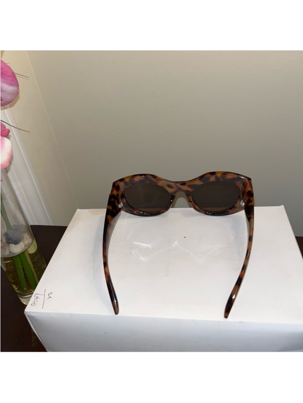 Balenciaga Tortoiseshell Thick Frame Sunglasses - Brown - Picture 4 of 5